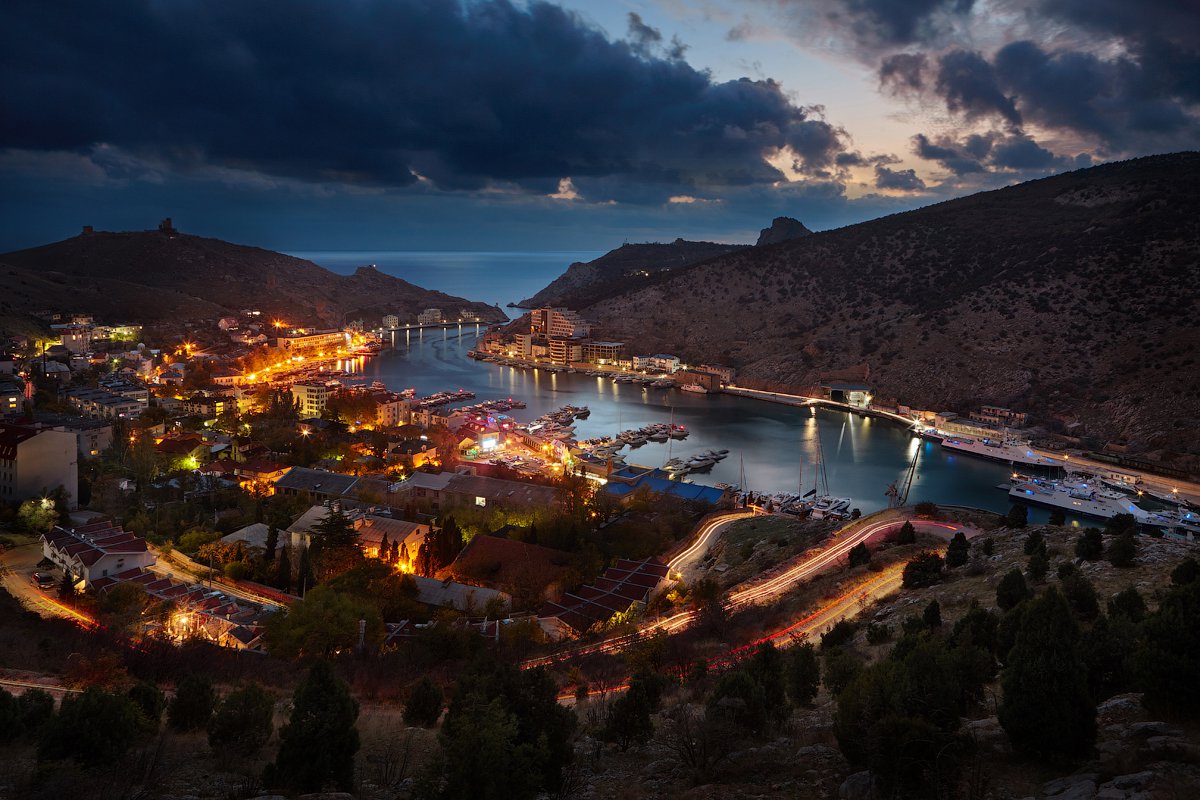 Balaclava at night